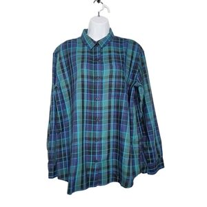 Eddie Bauer Plaid Button Down